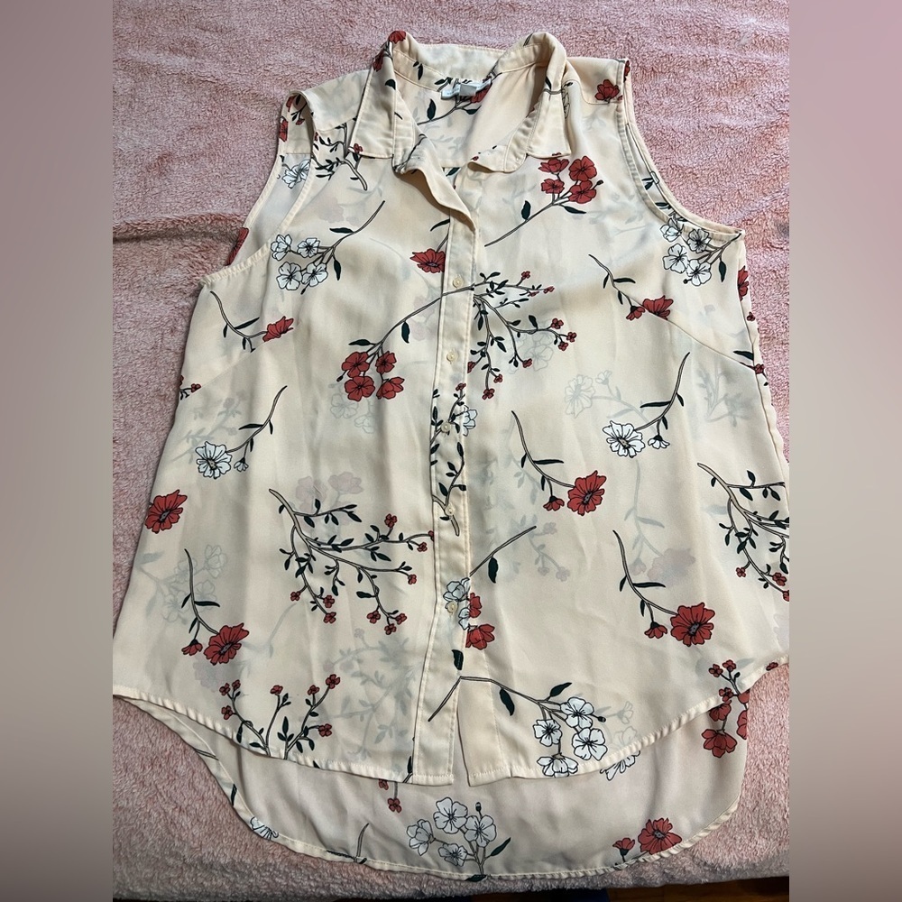 #190 New York & Compnay floral blouse - Picture 5 of 7
